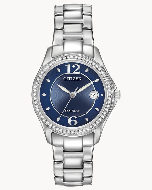 Silhouette Crysal - Ladies Eco-Drive FE1140-86L Blue Watch | CITIZEN